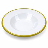 Emaye Makarna ve Salata Tabağı, Oksit Sarı, Çelik Üzerine Emaye Kaplama, 25 cm, Bulaşık Makinesinde Yıkanabilir