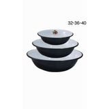 emaye market Emaye hamur legeni salata köfte kısır karıştırma kabı derin tabak 3lü set
