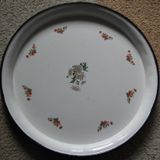 Emaye Sini Sofra, Yemek Sunum Tepsi, Yer Sofrası Çinko ~50 Cm