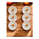 EMAYE TEZGAHI 6 Adet 16CM Emaye Yemek Tabağı, Servis Tabağı, Emaye Tabak, Retro, Sunum, Meyve, Set