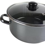 Emaye Yoğurt Tenceresi Bakraç 20CM 2500ML Antrasit - (No Color)