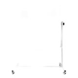 Emaye Yüzey 360° Dönerli Mobil Yazı Tahtası 120X120cm Beyaz