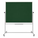 Emaye Yüzey 360° Dönerli Mobil Yazı Tahtası 120X140cm Yeşil