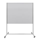 Emaye Yüzey Mobil Yazı Tahtası 120X120cm Beyaz