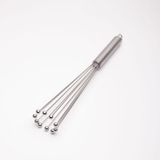 EMAYlab Ayarlanabilir Paslanmaz Çelik Metal Boncuk Top Uçlu Sos Karıştırıcı ve Yumurta Çırpıcı