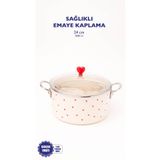 EMAYlab Cupid Emaye Kızartma Tenceresi/ Fritöz (Özel Kapaklı)