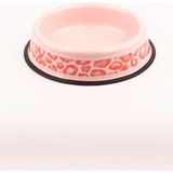 Emaylab Emaye Kedi Köpek Mama ve Su Kabı Savage Pink - Pembe