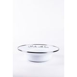 Emaylab Love Emaye Çukur Makarna ve Salata Tabağı 24CM