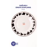 EMAYlab Mötilda Emaye Pasta/sunum Tabağı 21cm