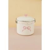 Emaylab Rebel Bow Emaye Bakraç 20 Cm(3 Litre) - Bej - 20cm