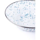 Emaylab Speckles Çukur Makarna ve Salata Tabağı 24CM - Mavi