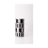 Emaylabxpeppythings Berry Emaye 4’lü Kapaklı Kase Çerezlik, Kahvaltılık, Reçellik, Zeytinlik, Sunumluk Seti 8cm 200 ml