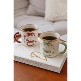 EmaylabXYirmiyediKuzguncuk Christmas Carousel Emaye Kupa Pastel Yeşil