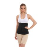 EMBA KORSE Bel Destekleyici Askısız Sıkılaştırıcı Lateks Doğum Sonrası Latex Bel ve Göbek si (SİYAH, XL)