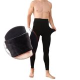 EMBA KORSE Erkek İçi Peluşlu Termal Tayt İçi Polarlı Tayt Kışlık Tayt Termal Erkek Tayt İçlik (SİYAH, 6XL)