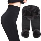 EMBA KORSE Kadın Kışlık Termal Tayt, Siyah, İçi Peluş Kürklü, Yüksek Bel, Toparlayıcı, Esnek Dokuma (7XL)