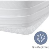 Embays < 160x200cm > Çift Kişilik, Nonwoven Kumaş , Fitted Alez Lastikli ,Yatak Koruyucu, Hasta Alezi - Beyaz - 160 x 200 cm