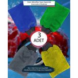 Embays | 3 Adet | Oto Eldiven, Pasta Cila Eldiveni, Oto Kurulama Eldiveni, Mikrofiber Çizmez Eldiven - Gri