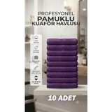 Embays 50X90 cm Berber Havlusu , Pamuk Otel Havlusu , Kuaför, Spa ve Profesyonel Kullanıma Uygun - Mor - 50 x 90
