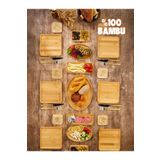 EMBazaar Bambu 19 Parça 6 Kişilik Doğa Serisi Kahvaltı Seti,kahvaltı Takımı,sunum Servis Set Pasta Tabak
