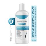 Embeauty 9 Aktifli Saç Dökülmesine Karşı Hızlı Saç Uzatan & Onarıcı Dolgunlaştırıcı Besleyici Şampuan 400 ML
