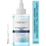 Embeauty Canlandırıcı Glikolik Asit Tonik 200 ml Tüm Cilt Tipleri İçin Etkili Canlandırıcı