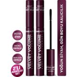 Embeauty Ultra Siyah Dolgunlaştırıcı Maskara 9 ml Hacim ve Uzunluk Etkili Mat Görünüm 2 Adet