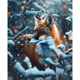 Ember Fox in the Winter Pines: College-Ruled Composition Notebook for Women, Teens and Students—110 Lined Pages for School, Work, Wildlife Notes and Everyday Writing