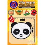 Embory Ütü ile Yapışan Arma Yama, Sevimli Panda (4 Adet) Ütüyle Yapışan Nakış Dokuma Aplike Patch
