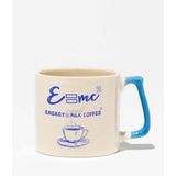 E=mc2 Baskılı | Eğlenceli Komik Fizik Hediyelik | Mavi Kulplu Modern Seramik Kupa
