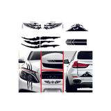 EMD Oto Sticker Mega 4lü Paket Dikiz, Kanat, Monster Pençe, Bagaj Sticker - Siyah - Standart