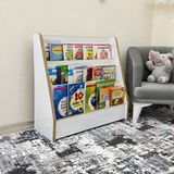 Emdief Home Bebek Çocuk Oyun Odası Melis Serisi Montessori Kitaplık - Çocuk Odası Kitap Rafı - Yerden Kitaplık - 3 Raf