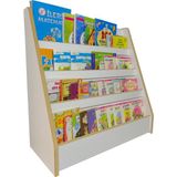 Emdief Home Melis 4 Raflı Kitaplık - 4 Raflı Montessori Kitaplık - Çocuk Odası Kitaplığı
