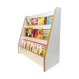 Emdief Home Melis Serisi 3 Raflı Montessori Kitaplık - Çocuk Odası İçin Yerden Kitaplık