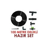 Emek 100 Metre Kendinden Delikli Damla Sulama Sistemi Ek Parçaları Damlama Borusu