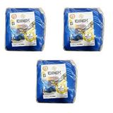 Emek Çadır Kumaşı Branda Tente Uv Güneşlik Gölgelik Koruma Yağmur Su Geçirmez - 2x3 Metrelik 3 Paket Mavi