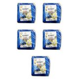 Emek Çadır Kumaşı Branda Tente Uv Güneşlik Gölgelik Koruma Yağmur Su Geçirmez - 5x5 Metre - 5 Paket Mavi