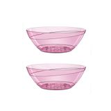 Emek Dekoratif Tabaklı Oval Orkide Saksı Şeffaf 3,8 lt 2'li