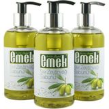 Emek Doğal Sıvı Zeytinyağı Sabunu 250 ml 3'lü Paket %100 Doğal İçeriklerle Üretilmiştir