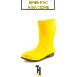 Emek Pvc Kısa Çizme 42 Numara - Sarı