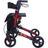 Emek Sağlık Alüminyum Lüks Rollator Yürüteç Kırmızı - 80 cm