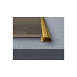 Emek Yapı Laminant Parke Oval U Bitim Profili Çıtası Altın Gold Rengi 90cm*8mm