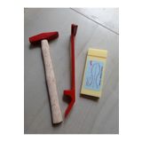 Emek Yapı Laminant Parke Pro Usta Seti 2*17cm Kestamid Döşeme Çakma Takoz 500gr Çekiç Ve 3*32cm Çektirme Demir