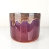 Emel Ceramics Ceres – Işıltı Serisi El Yapımı Seramik Espresso Kupası, Modern Form, Bakır Işıltılı Sır, 240 ml - Mor