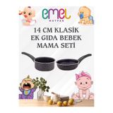 Emel Cooking Goods 14 cm Klasik Ek Gıda Bebek Mama Seti