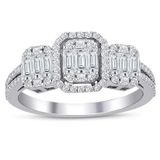 Emel Diamond 0.85 ct Pırlanta Baget Yüzük