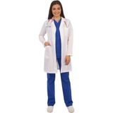 Emel Tekstil Beyaz Kadın Forma Uzun Kol Uzun Boy Önlük - 42