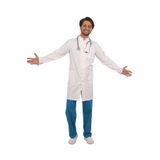 Emel Tekstil Doktor Erkek Beyaz Hakim Yaka Uzun Boy Uzun Kol Terikoton Forma