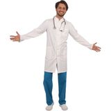 Emel Tekstil Doktor Hemşire Gold Alpaka Hakim Yaka Beyaz Önlük Uzun Kol Uzun Boy Önlük - 36
