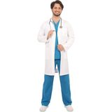 Emel Tekstil Doktor Hemşire Gold Alpaka Önlük Erkek Uzun Kol Uzun Boy - 42 - Beyaz